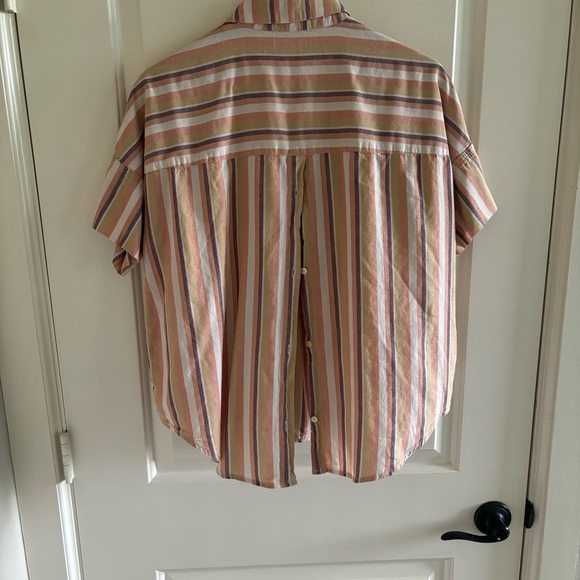Madewell Shirt with multicolored stripes, size M, EUC - Picture 4 of 5